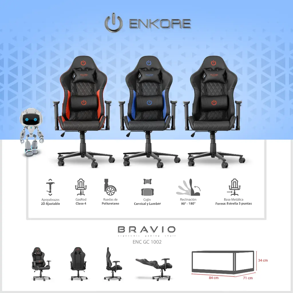 Silla Gamer ENKORE BRAIN