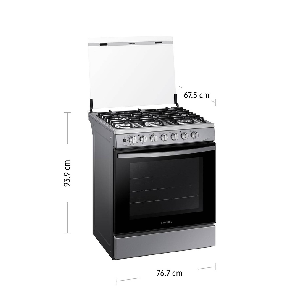 Cocina a gas SAMSUNG 6 hornillas Silver