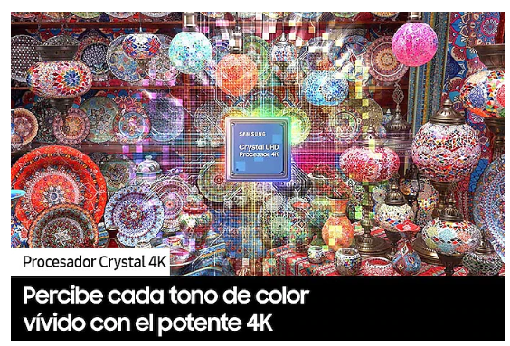 Televisor SAMSUNG Smart TV 50'' Crystal UHD 4K