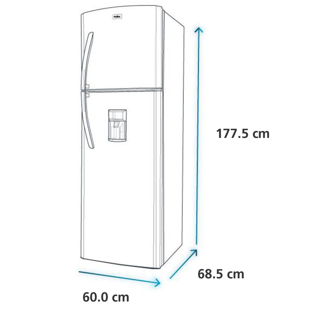 Refrigeradora MABE Platinum 292L