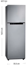 Refrigeradora SAMSUNG Top freezer 255L