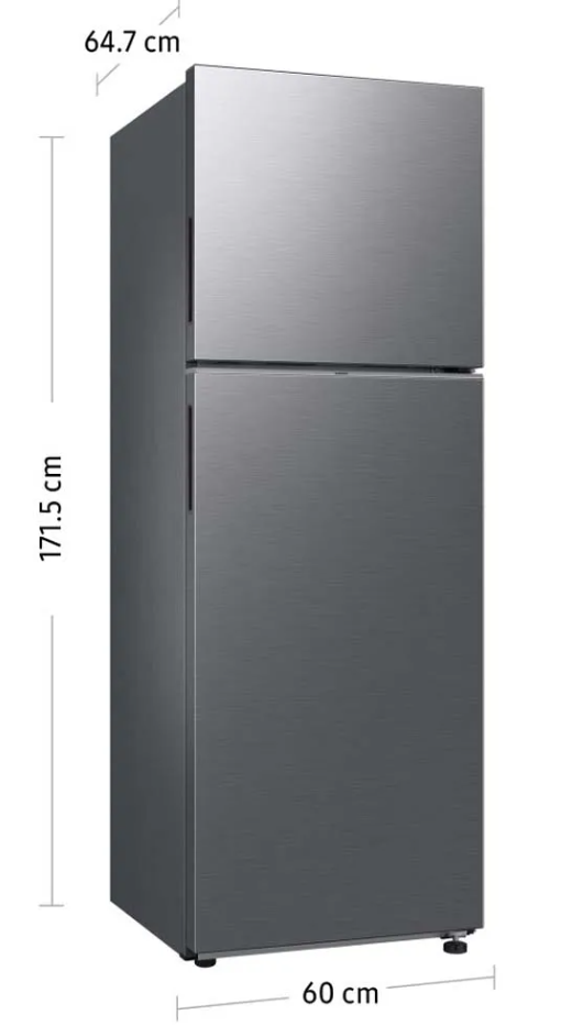 Refrigeradora SAMSUNG Top Mount Freezer 304L Silver