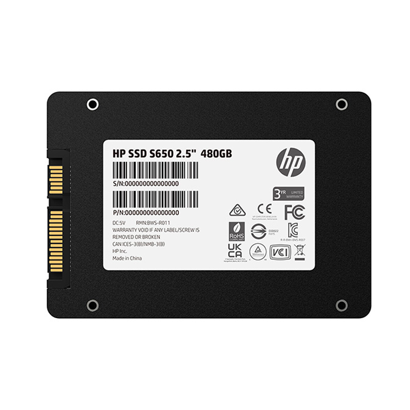 Unidad de Estado Solido HP SSD 480GB