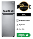 Refrigeradora SAMSUNG top freezer 234L