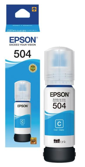 Tinta EPSON 504 CYAN