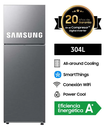 Refrigeradora SAMSUNG Top Mount Freezer 304L Silver