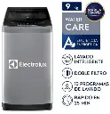 Lavadora ELECTROLUX carga superior 9kg premium care gris