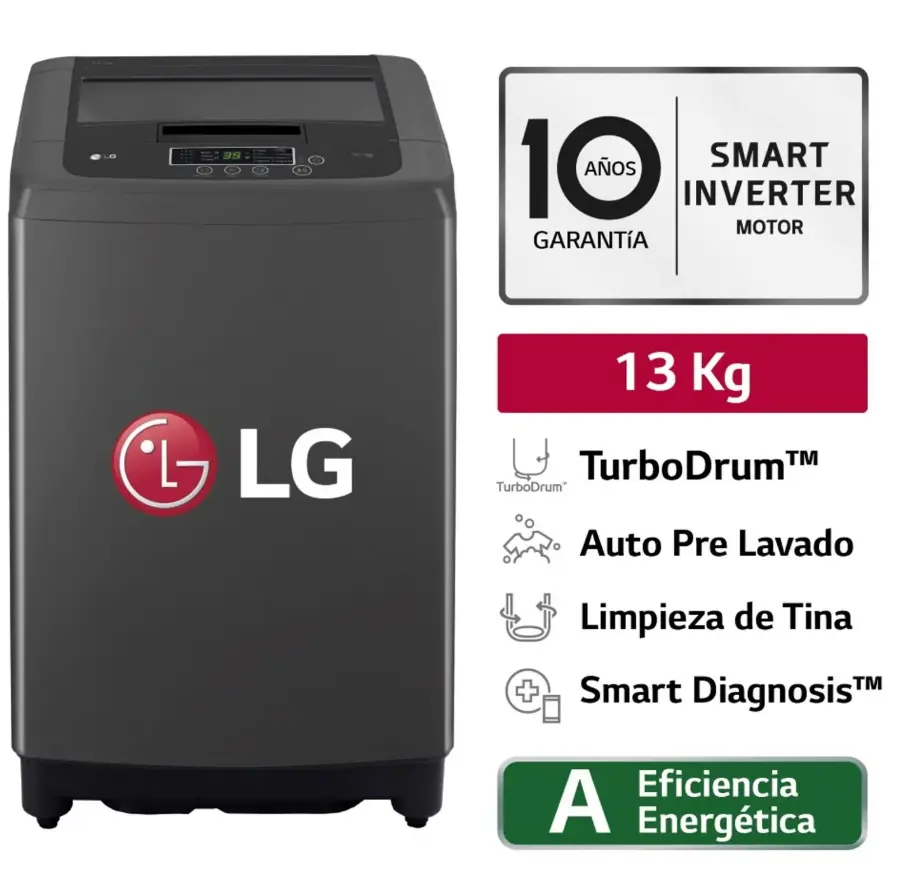 Lavadora LG 13kg