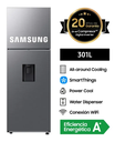 Refrigeradora SAMSUNG Top Mount Freezer 301L Silver