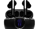 Audífonos TEROS TE-8075N, Bluetooth, TWS, negro