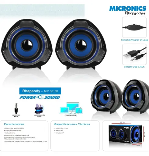 PARLANTE PC MICRONICS MICS315B