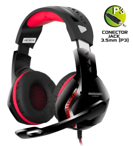 Audifonos gamer MICRONICS Warrior HG803